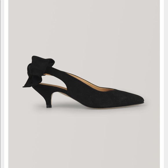 ganni kitten heels